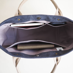 ＊受注制作＊色合わせお好み　しかくトート carre(カレ) 4枚目の画像