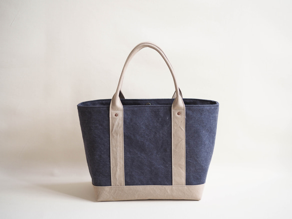 ＊受注制作＊色合わせお好み　しかくトート carre(カレ) 2枚目の画像