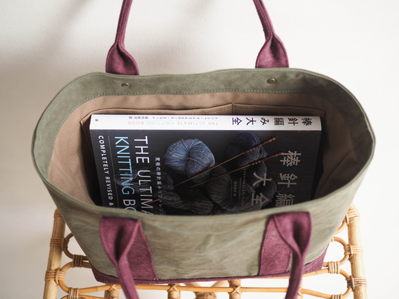 ＊受注制作＊色合わせお好み　しかくトート carre(カレ) 11枚目の画像