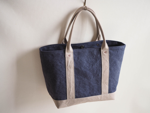 ＊受注制作＊色合わせお好み　しかくトート carre(カレ) 9枚目の画像