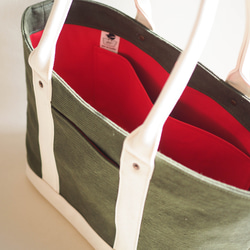 ＊受注制作＊色合わせお好み　しかくトート carre(カレ) 7枚目の画像