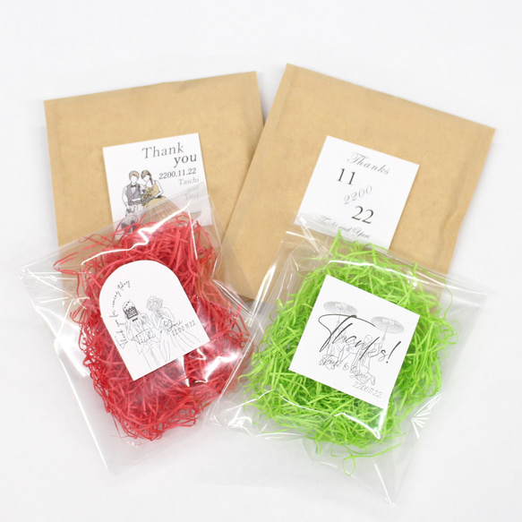 送料無料＊≪10枚～≫サンキューシール プチギフト 結婚式