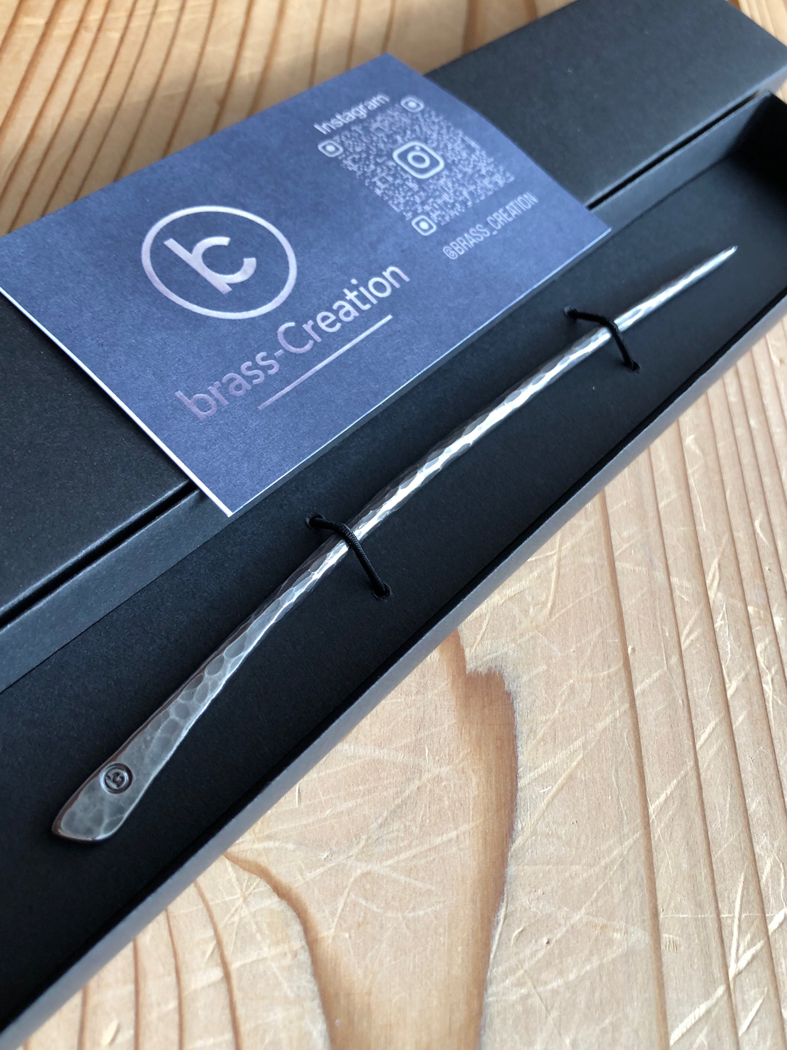 titanium hair stick “rock” 岩のかんざし 純チタン製 ヘアスティック 細身の簪　受注生産品