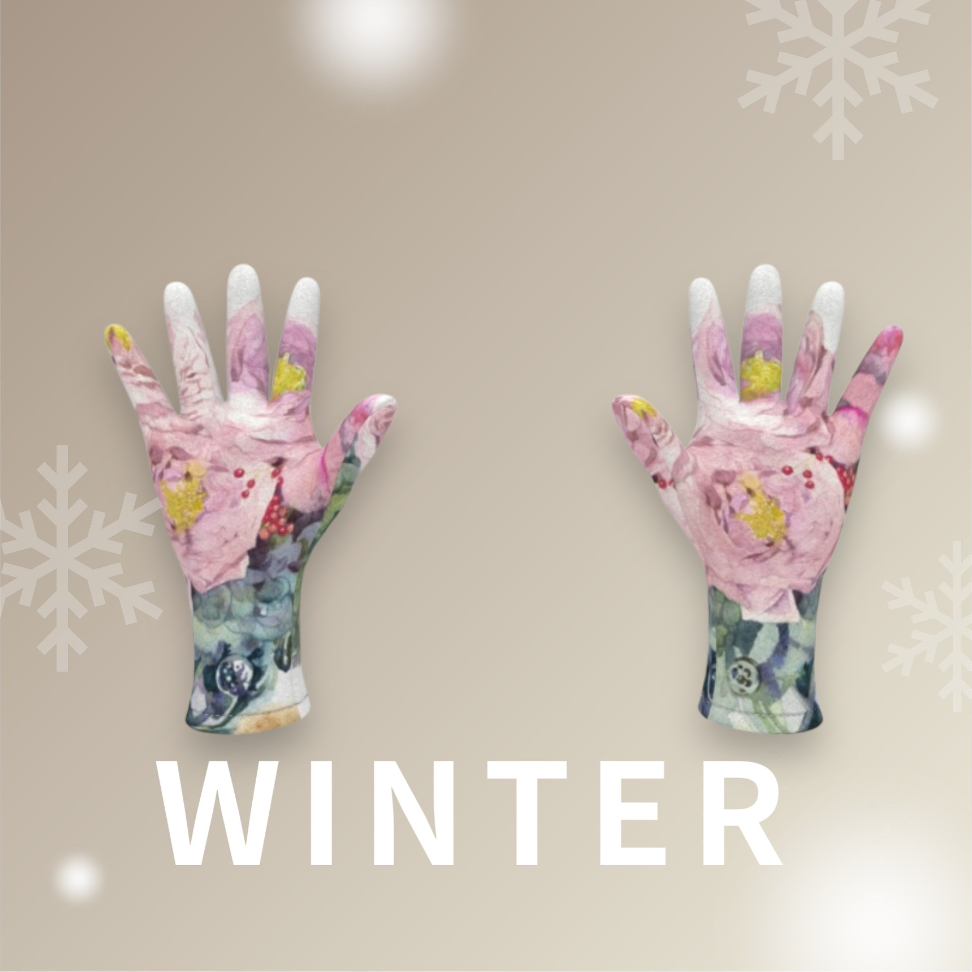 パブロヴァーズと白泥藻掛湯呑　フリース手袋