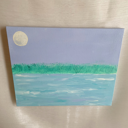 絵画原画風景画海空キレイ可愛い