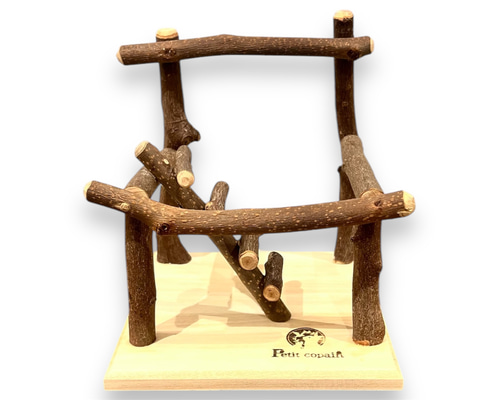 小鳥のあそび場 Sサイズ「【天然木・無農薬】自然採取木材を使用した