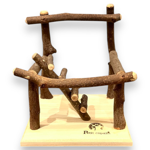 小鳥のあそび場 Sサイズ「【天然木・無農薬】自然採取木材を使用した