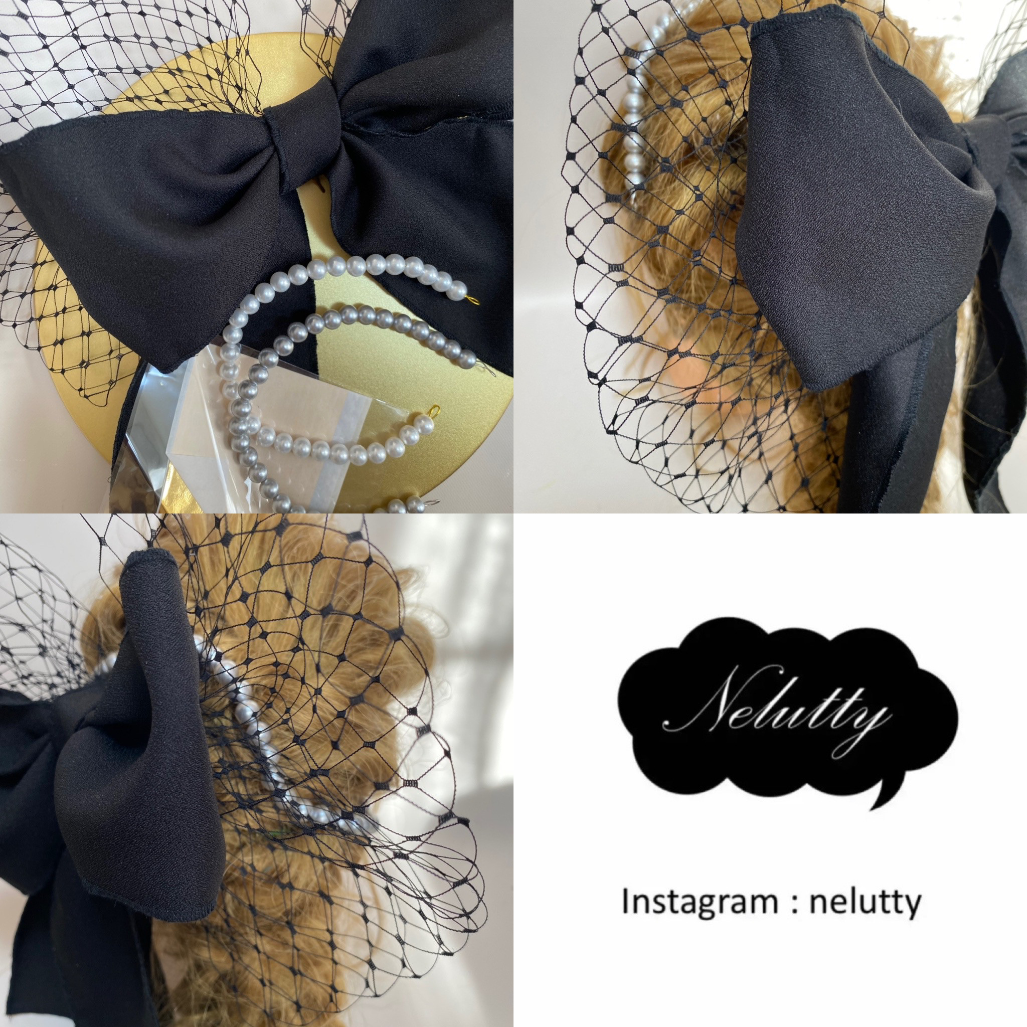 [色ご相談可能]ビッグ網チュール　　ビッグリボン