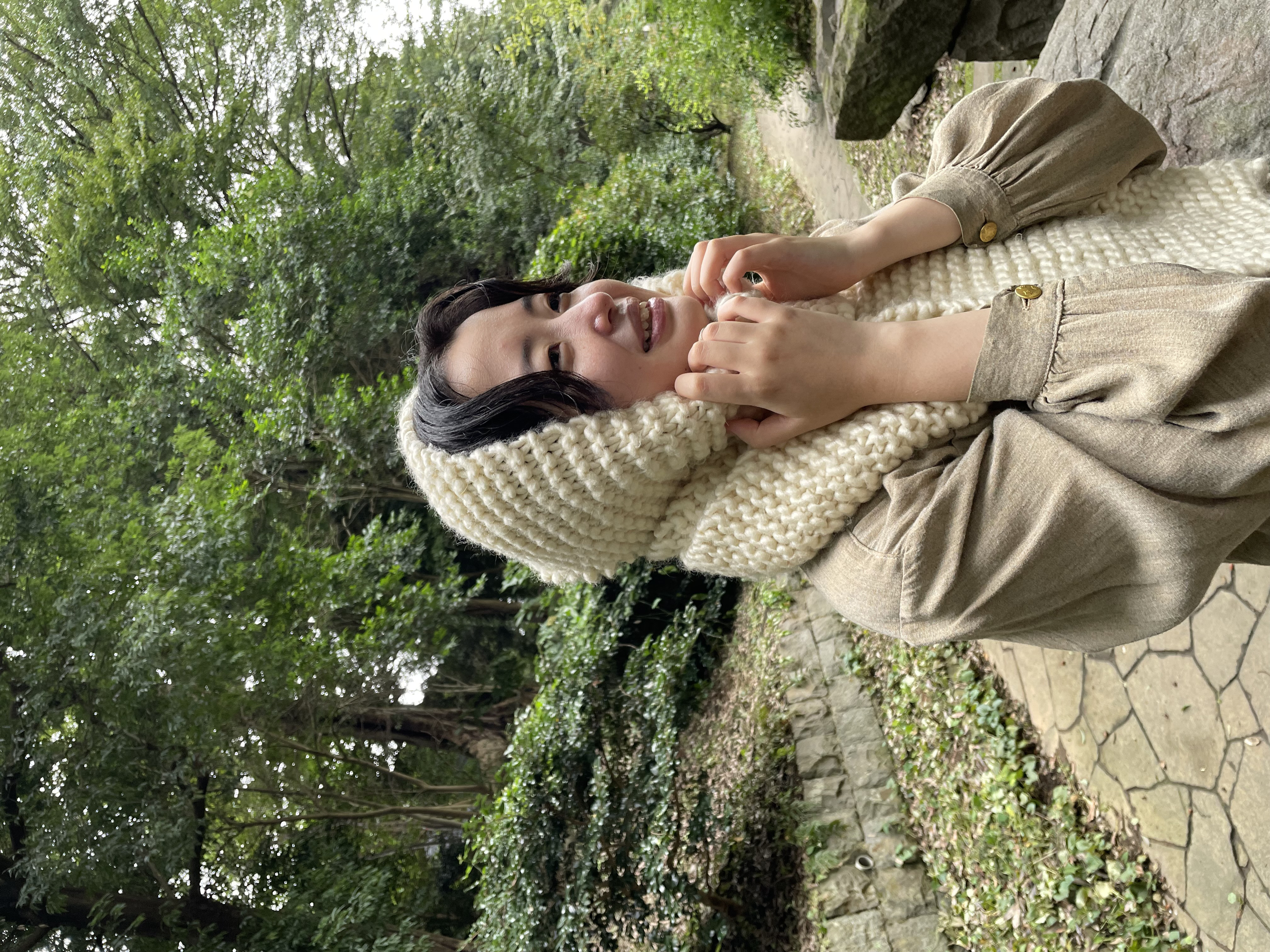 BIG KNIT手編みマフラー