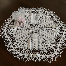 【75】ともΣ੧(❛□❛✿)ハンドメイド　レース編みドイリー　計70点 ハンドメイド レース編みドイリー No.42 その他インテリア雑貨