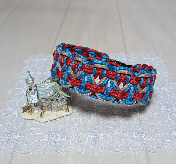 パラコードチョーカー パラコード 花柄チョーカー ペット服・アクセサリー sora 通販