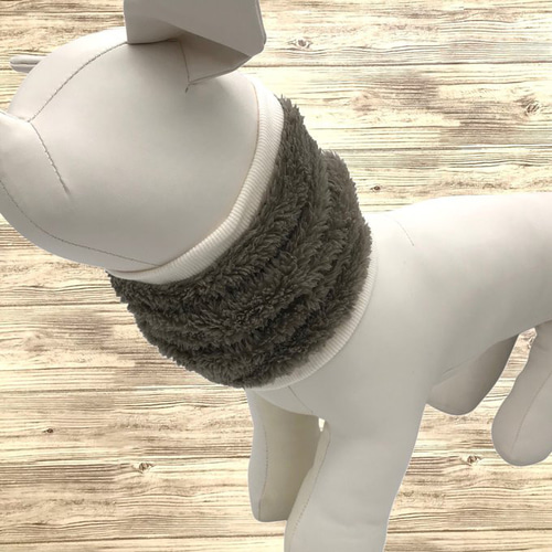 スヌード モコモコ 犬用 マフラー 名入れ 小型犬 中型犬 大型犬 名前