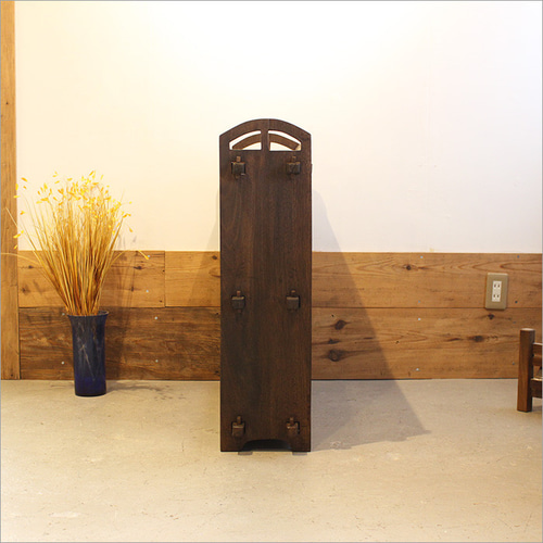 日本製 ケヤキ製 くさび式本棚 アンティーク リメイク品 3段 書棚 収納