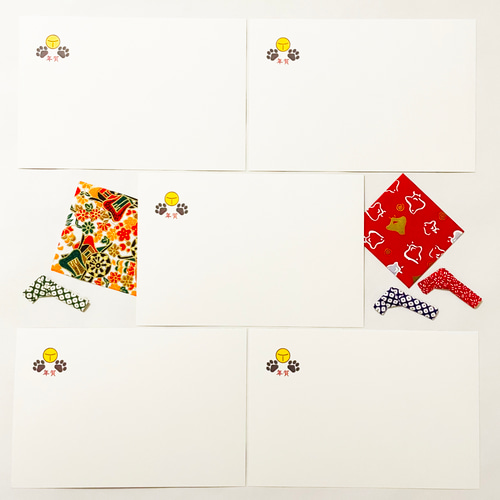 2025 福招き猫 年賀状5枚セット お正月 新年 ヘビ 蛇 巳年 謹賀新年