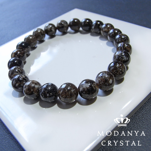 beads561]トルマリンクォーツ8mm ブレスレット 23粒
