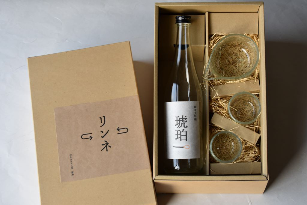 贈答【酒器セット「リンネ」透】