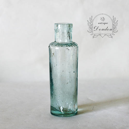 英国アンティーク・Mason's Extract 硝子のボトル 【s0306】 一輪挿し