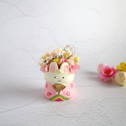 hinaうさちゃん❀春色小町 うさぎ 桃の節句 おひなさま ひな祭り