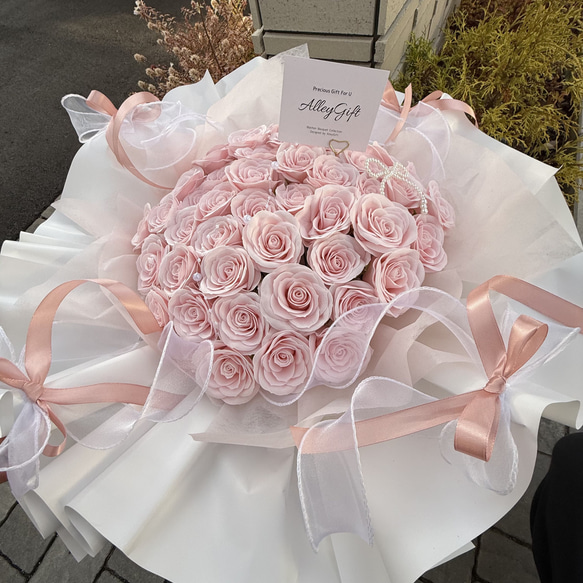 ALLEYGIFT 造花アレンジメント 花束 ワンホンブーケ 枯れない花束 ゴージャス感満載 テレビに紹介された