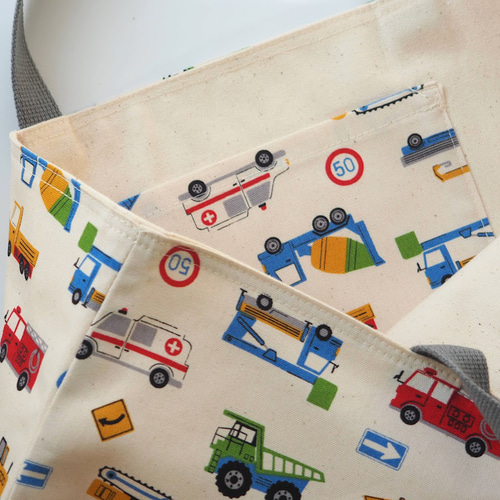 はたらく車☆選べる入園入学セット☆レッスンバッグ・靴袋セット