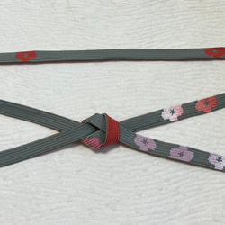 セール☆振袖用変わり結び 重ね亀甲 作り帯付け帯 胴巻き〜90cm