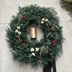 早割】深い森のリース 直径24cm クリスマスリース ドライ