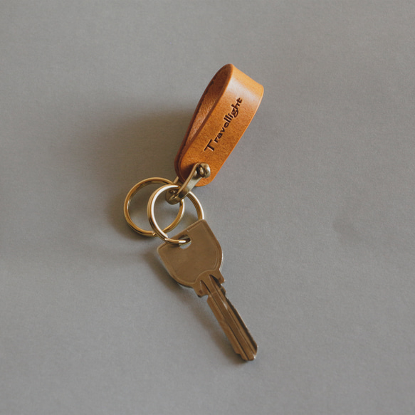 ヌメ革キーホルダー真鍮 6枚目の画像