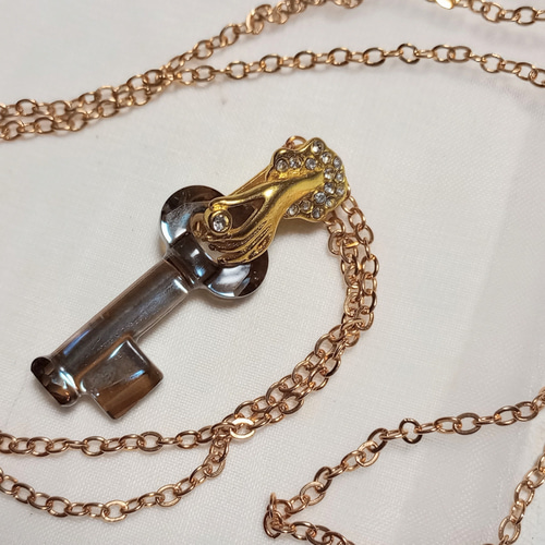 スワロフスキー・キーペンダント Art6919 （bronze shade）30mm