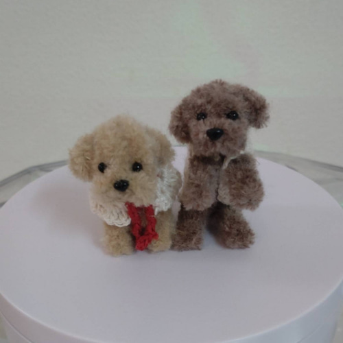 に*こ様 トイプードル ハンドメイド アートドール トイプードル 犬の日 ペットは家族・愛犬ギフト【ご自分へのご