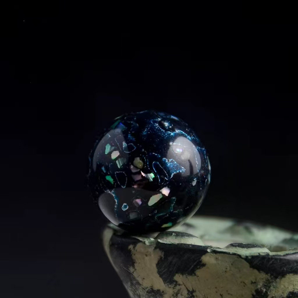 ハンドメイド ブレスレット バングル 漆器 漆塗り リストバンド 古代の技術 黒檀 螺鈿 金箔 誕生日 周年記念日