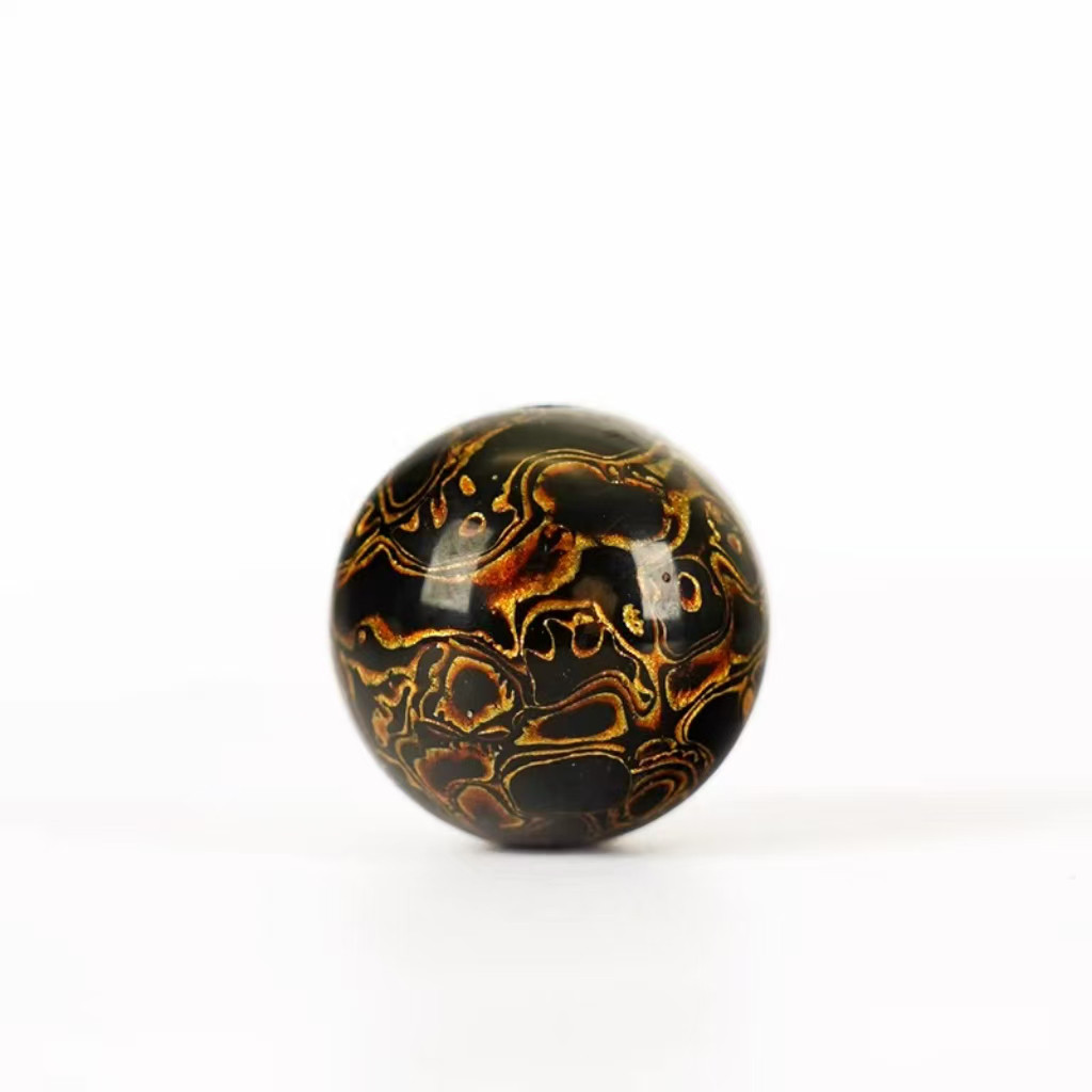 ハンドメイド ブレスレット バングル 漆器 漆塗り リストバンド 古代の技術 黒檀 螺鈿 金箔 誕生日 周年記念日