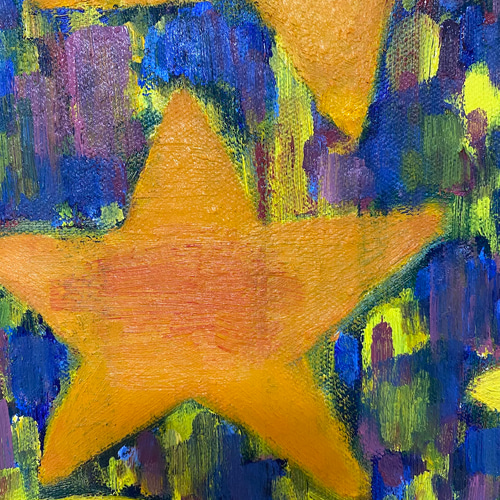 星降る夜の絵 絵画 happy good arts 通販 18622782｜Creema(クリーマ