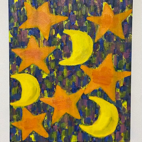 星降る夜の絵 絵画 happy good arts 通販 18622782｜Creema(クリーマ