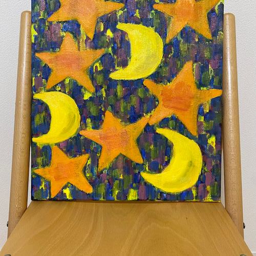 星降る夜の絵 絵画 happy good arts 通販 18622782｜Creema(クリーマ