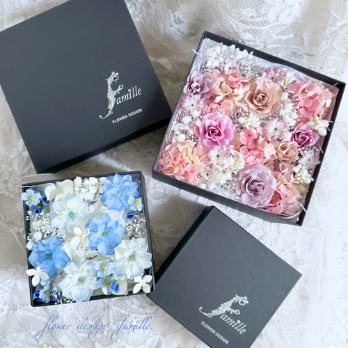 値下げ　鋳物？フラワーＢＯＸ　新品未使用品 プリザーブドフラワー ボックス（ゴージャス LLサイズ）サムライフラワー