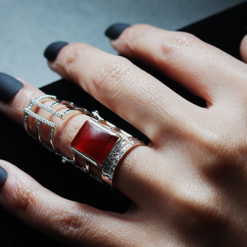 maiden リング maiden メイデン シルバー レースアップ リング