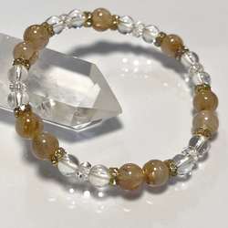 ◇Sサイズ◇ミニ至純 緑度母天珠とレインボーシトリン・大理石の