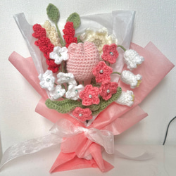 あみぐるみ 毛糸 花束 ハンドメイド かぎ編み 枯れない花 バラ