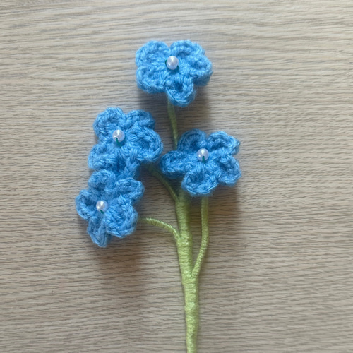 かぎ針編み フラワーブーケ ブルー系 あみぐるみ M 通販 18623676