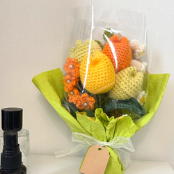 かぎ針編み フラワーブーケ ブルー系 あみぐるみ M 通販 18623676