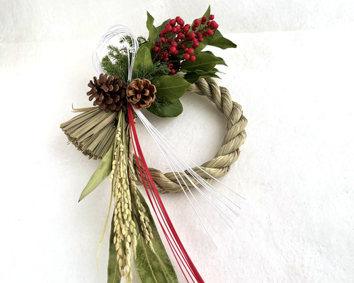 しめ縄リース02 しめ縄・しめ飾り cocoro+ 通販 18623708｜Creema