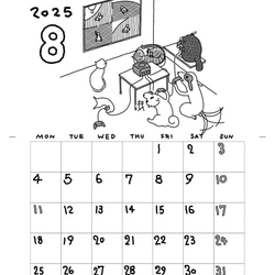どうぶつカレンダー2025 8枚目の画像