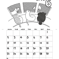 どうぶつカレンダー2025 6枚目の画像