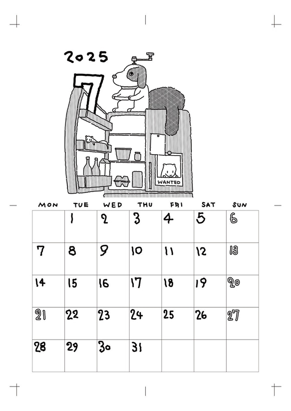 どうぶつカレンダー2025 7枚目の画像