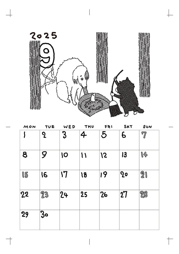 どうぶつカレンダー2025 9枚目の画像
