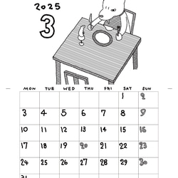 どうぶつカレンダー2025 3枚目の画像