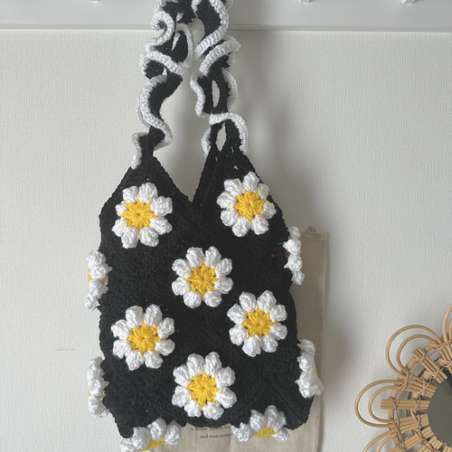 モチーフ編み トートバッグ かぎ針編み トートバッグ M 通販 18623775