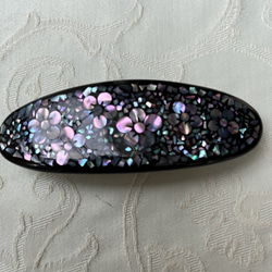 螺鈿（らでん）のバレッタ ～梅の花5～ バレッタ ぴっころ 通販