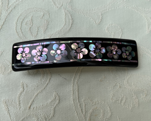 螺鈿　バレッタ raden_barrette_butterfly-