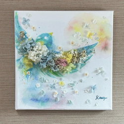 原画アート『手のひらの木漏れ日』プリザーブドフラワー 新作